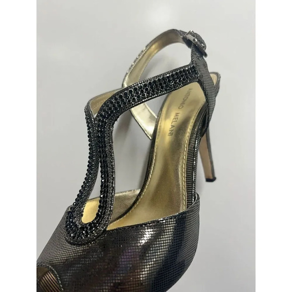 Antonio Melani MICHELA281 Heel Womens Size 7.5M Wicked Open Toe Comfort Buckle - Picture 4 of 9